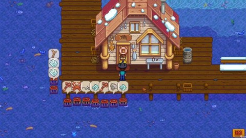 星露谷物语怎么用蟹笼